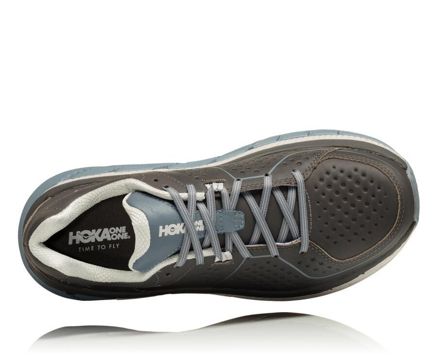 Tenis Hoka One One Hombre Marrom - Gaviota Cuero - CDVS96453